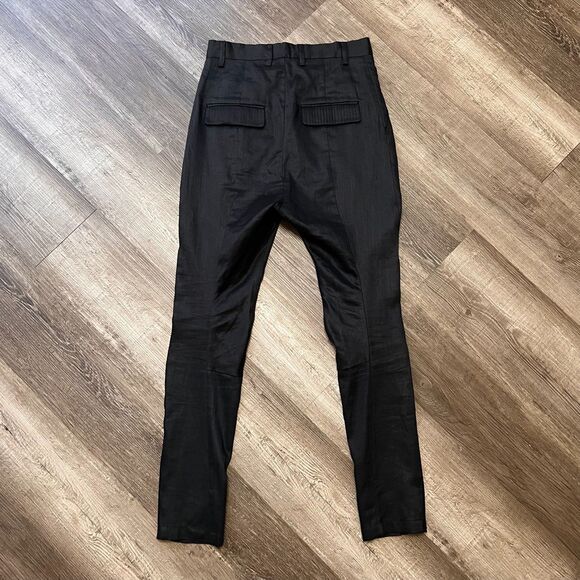 D.GNAK by KANG.D Drop Crotch Black Trousers Size 30 - Picture 2 of 8
